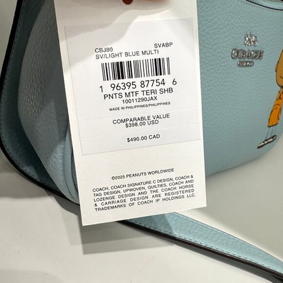 Last 1‼️Coach X Peanuts Teri Shoulder Bag With Franklin CBJ80 Authentic - Picture 7 of 11